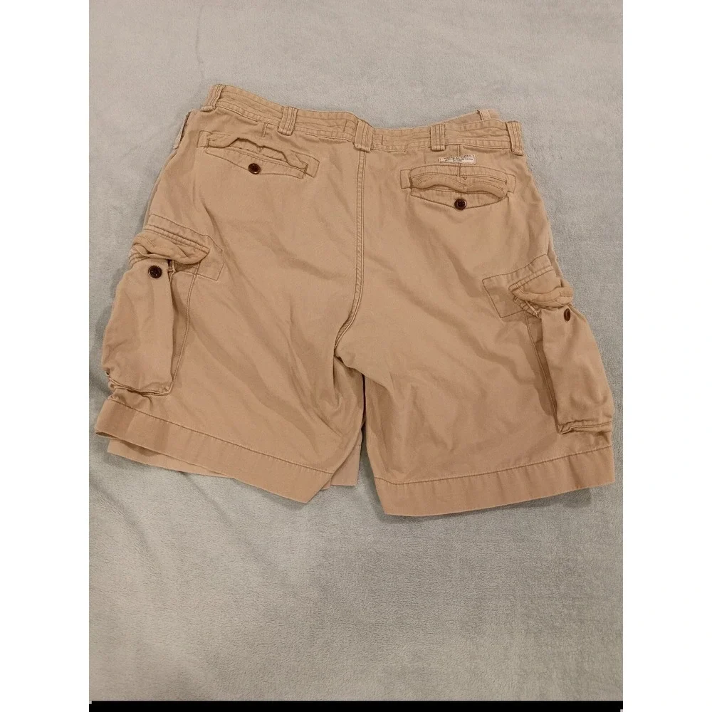 2 Mens Polo Ralph Lauren Y2k‎ Cargo Chino Khaki Shorts Size 38